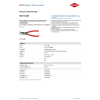 PRECYZYJNE SZCZYPCE DO PIERŚCIENI ZEW.WYGIĘTE 210MM