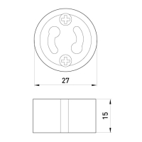 OPRAWKA CERAMICZNA GU10