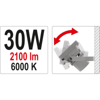 REFLEKTOR DIODOWY 30W 2100LM COB