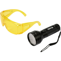 ZESTAW LATARKA UV 51 LED I OKULARY