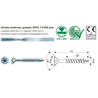 WKRĘT DO DREWNA OCYNK BIAŁY (200) TXTG 4.0*30MM WIROX MINI
