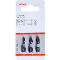 Bit krótki PZ1, PZ2, PZ3 25mm Impact zestaw 3 szt. Bosch 2608522471