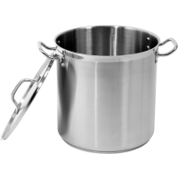 GARNEK WYSOKI Z POKRYWKĄ ZE STALI NIERDZEWNEJ 32X32CM,25.7L.