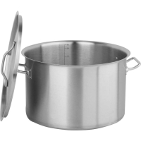 GARNEK ŚREDNI Z POKRYWKĄ ZE STALI NIERDZEWNEJ 40X26CM 32L