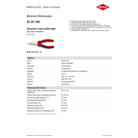 SZCZYPCE TNĄCE PÓŁOKRĄGŁE 160MM