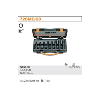 ZESTAW NASADEK UDAROWYCH,KOŃC.TRZPIENIOWA SZEŚCIOKĄTNA 1/2''