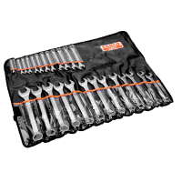 ZESTAW KLUCZY PŁASKO-OCZKOWYCH 6-32 26 CZ.