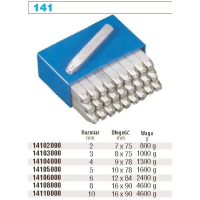 KOMPLET ZNACZNIKÓW TYPU R LITERY 10MM