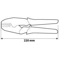 ZACISKARKA KOŃCÓWEK TULEJKOWYCH, ŚREDNICA TULEJEK 0.5-16MM