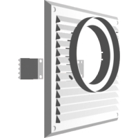 KRATKA DO POCHŁANIACZA 215*215MM FI120MM BIAŁA