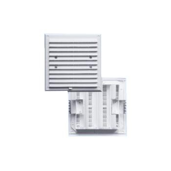 KRATKA WENTYLACYJNA Z ŻALUZJĄ I SIATKĄ 175*175MM BRĄZOWA