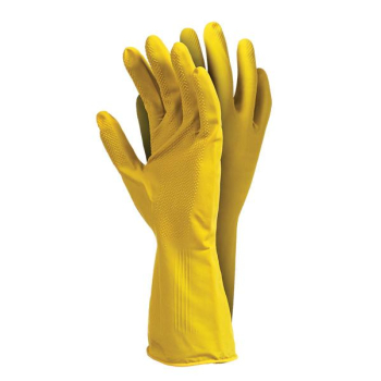 RĘKAWICE GUMOWE FLOKOWANE 500 FY ROSE XL