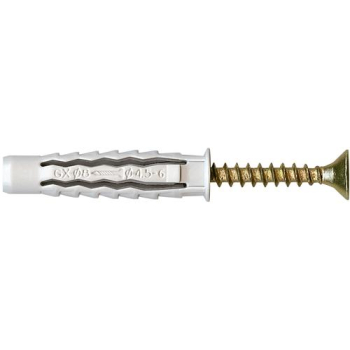 DYBEL UNIWERSALNY ŁEB Z NACIĘCIEM KRZYŻOWYM GXK 6/40MM