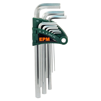 KOMPLET KLUCZY IMBUSOWY ''HEX'' TYP L 9SZT ŚREDNIE