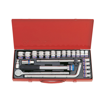 KOMPLET NASADEK 1/2'' 10-32MM 24 SZTUKI