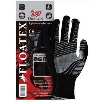 RĘKAWICE BAWEŁNA+POLIESTER, POWLEKANE FLOATEX 10