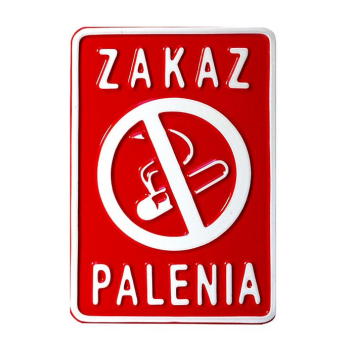 TABLICA 15*20CM ZAKAZ PALENIA