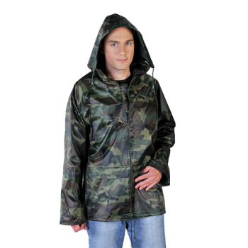 KURTKA PRZECIWDESZCZOWA Z KAPTUREM MORO KPNPMO ROZMIAR L