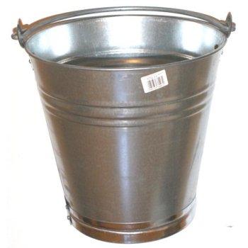 WIADRO Z BLACHY OCYNKOWANEJ 17 LITRÓW