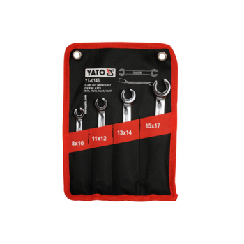 ZESTAW KLUCZY PŁASKICH PÓŁOTWARTYCH 4 SZTUKI