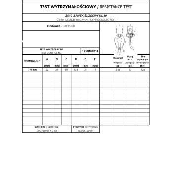 ZAMEK ŚLIZGOWY 7/8MM ZS10 LC60KN TITANOBOA KL.10