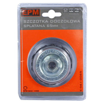 SZCZOTKA DOCZOŁOWA SPLATANA 65MM ZN