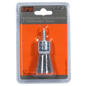 SZCZOTKA PĘDZELKOWA Z TRZPIENIEM 24MM ZN
