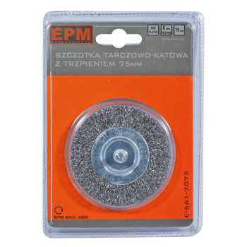 SZCZOTKA TARCZOWA Z TRZPIENIEM 63MM ZN