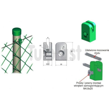 PRZELOTKA DRUTU MOCOWANA NA WKRĘT PD/A BRĄZOWA