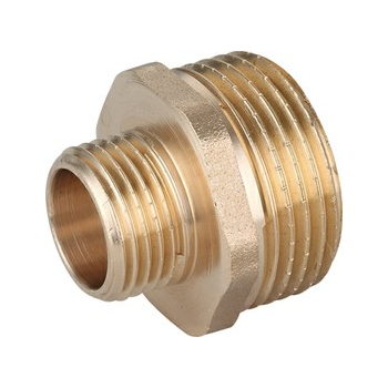 ZŁĄCZKA MOSIĘŻNA NYPEL REDUKCYJNY 3/8''X1/2'''