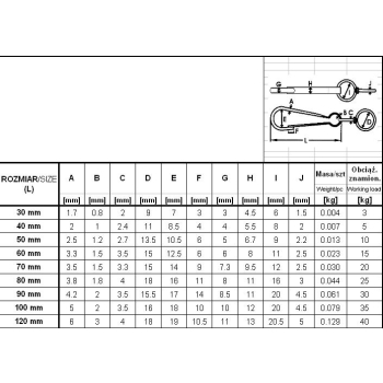 SPRĘŻYNA Z OKRĘTKĄ 30MM OCYNKOWANA