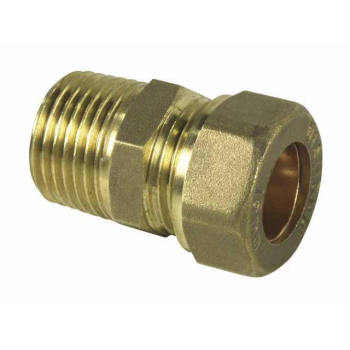 ZŁĄCZKA MOSIĘŻNA 1/2'*15MM ZACISKOWA