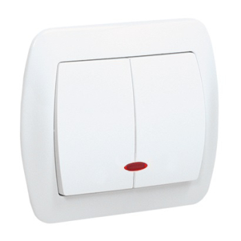 AKORD ŁĄCZNIK ŚWIECZNIKOWY P/T Z PODŚWIETLENIEM BIAŁY