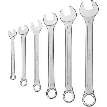KOMPLET KLUCZY PŁASKO-OCZKOWYCH 6-17MM 6 SZTUK