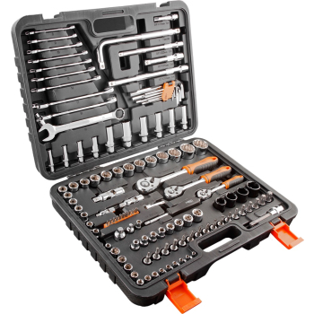 ZESTAW KLUCZY NASADOWYCH 1/4', 3/8',1/2' 126 CZĘŚCI CRV