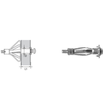 KOŁEK STALOWY MOLLY 4*32MM