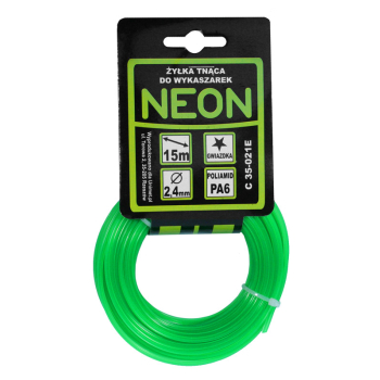 ŻYŁKA DO WYKASZARKI GWIAZDKA NEON 3,0MM 15M