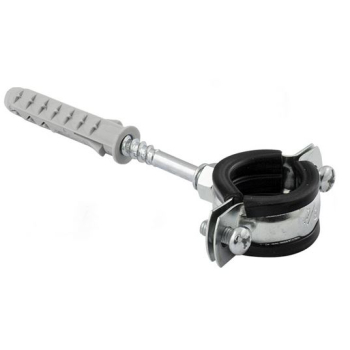 UCHWYT DO RUR POJEDYNCZY Z TŁUMIKIEM 5/4''