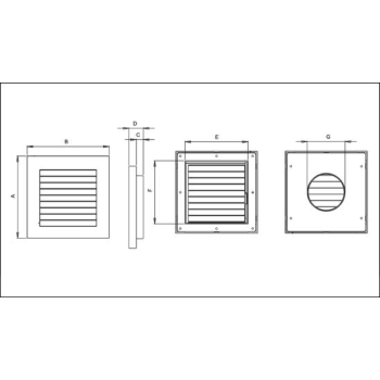 KRATKA WENTYLACYJNA IMPERIO Z ŻALUZJĄ MECHANICZNĄ 140*210MM
