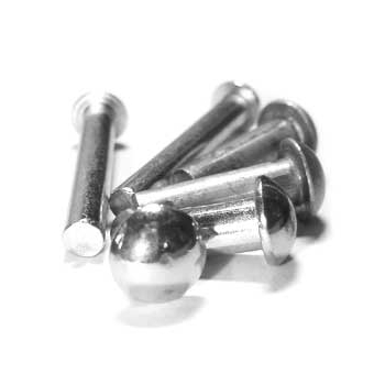 NIT STALOWY OCYNKOWANY ŁEB KULISTY 8*12MM