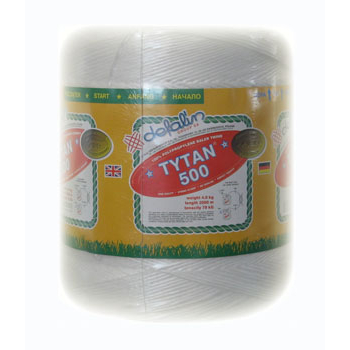 SZNUREK ROLNICZY 500M/KG POLIPROPYLENOWY BIAŁY TYTAN