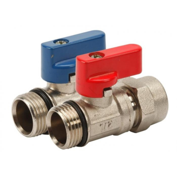 ZAWÓR KULOWY PEX MINI Z DŁAWICĄ 1/2*16 ZIMNA WODA