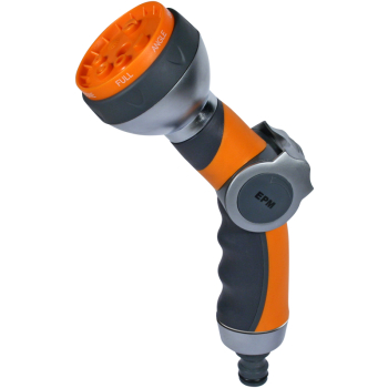 ZRASZACZ PISTOLETOWY REGULOWANY 7-FUNKCYJMY SOFT SILVER