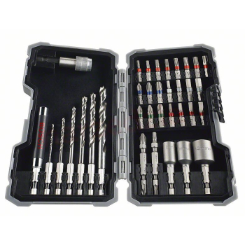 ZESTAW BITÓW I WIERTEŁ DO DREWNA HEX PRO-MIX WOOD 35 SZT