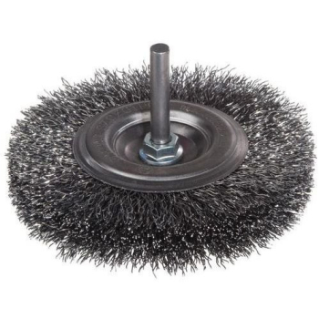 SZCZOTKA TARCZOWA DRUT STALOWY TRZPIEŃ 6MM FI130MM