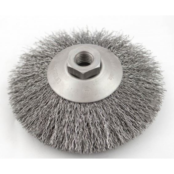 SZCZOTKA TARCZOWO-KĄTOWA DRUT STALOWY M-14, FI120MM
