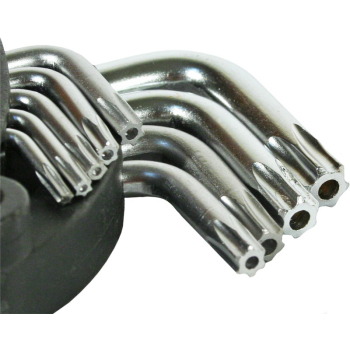 KOMPLET KLUCZY TORX TYP L T10-T50 9SZT. ŚREDNIE