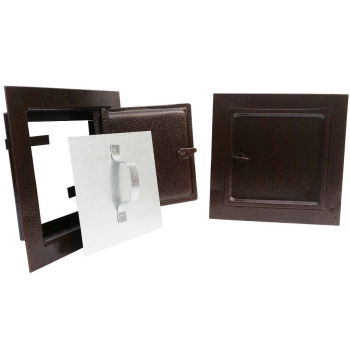 DRZWICZKI KOMINOWE BRĄZOWE 140*140MM MAŁE