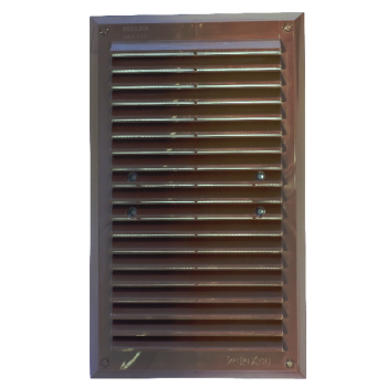 KRATKA WENTYLACYJNA Z SIATKĄ 175*295MM BRĄZOWA