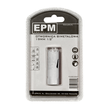 OTWORNICA BI-METALOWA 19MM UCHWYT 1/2''